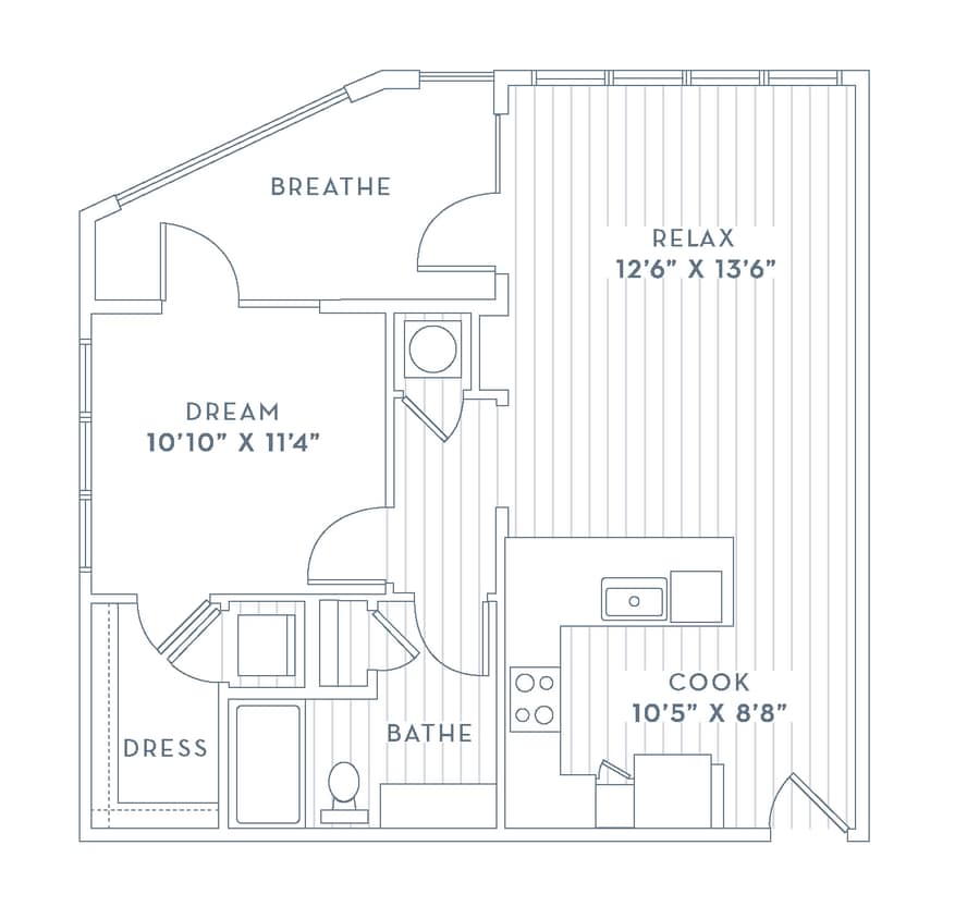 A6R floor plan Presley Uptown - A6R