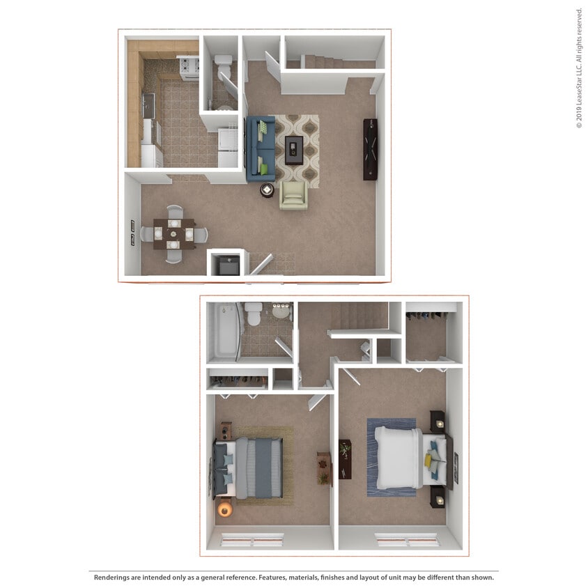 Floor Plan - 2x1.5 Townhome
