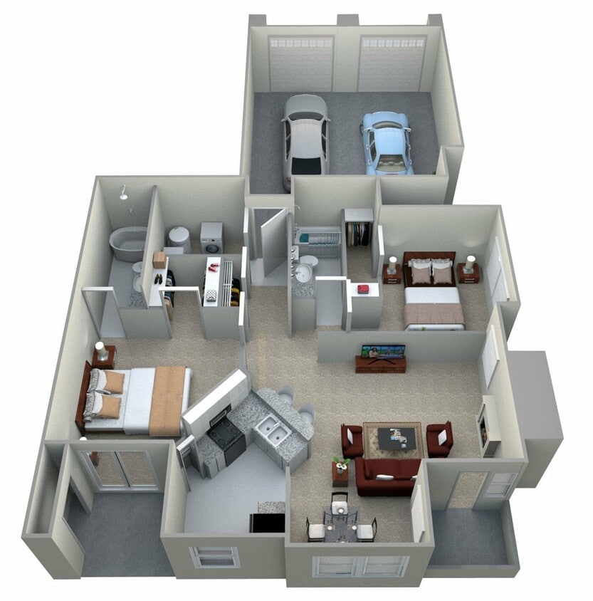 2 Bedroom, 2 Bath (1,302 sqft.) - Jonabell - 2 Bedroom, 2 Bath (1,302 sqft.)