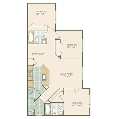 3BR/2BA - 3 Bed/2 Bath 