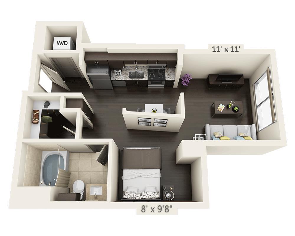 Floor Plan - Studio E1N