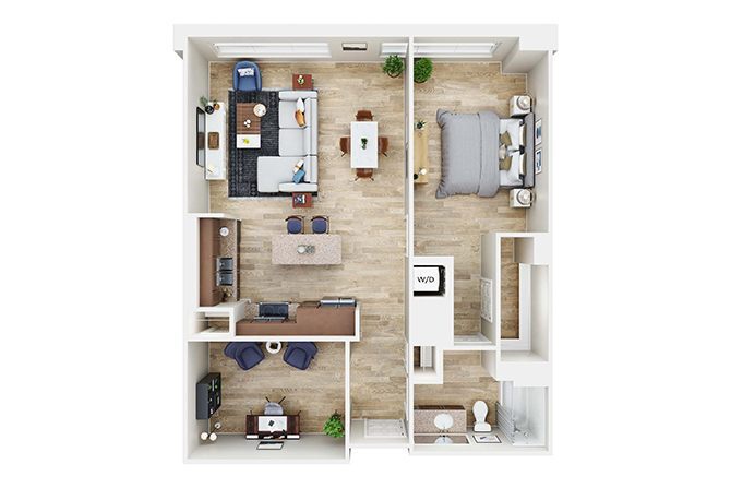 Floor Plan - A16 with Den