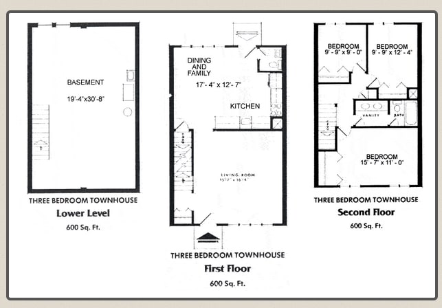 3BR/1.5BA - Townhouse