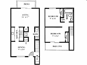 2BR/1.5BA - Two Bed / 1.5 Baths TH