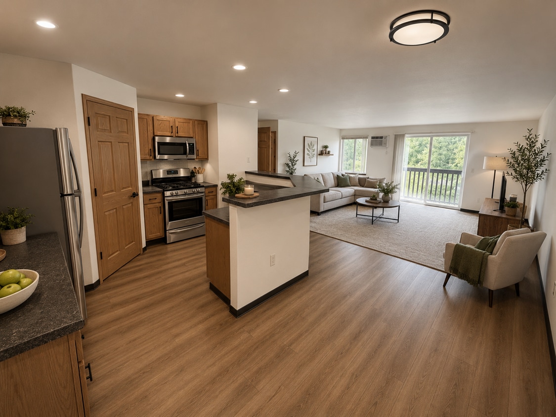 Floor Plan - B1 - 1 Bed, 1 Bath Apartment Plus Detached One ...