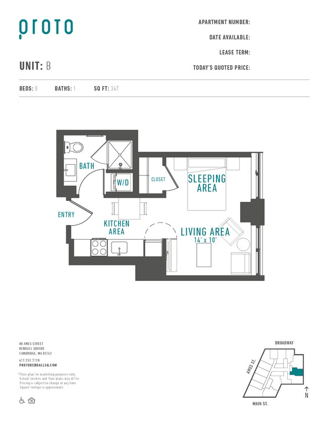 Floor Plan - Studio-B