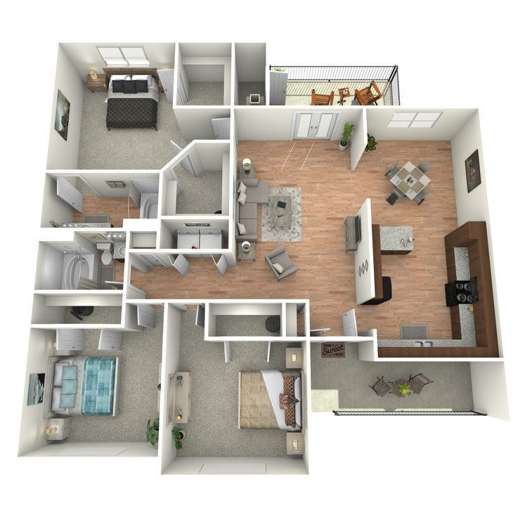 Floor Plan - 3 DLX
