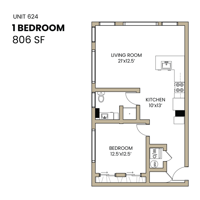 624_1BR_2F_806SF_Dim - Heartwood