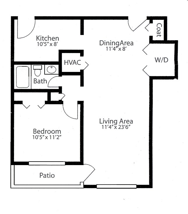 One Bedroom - 1 Bedroom - Type B
