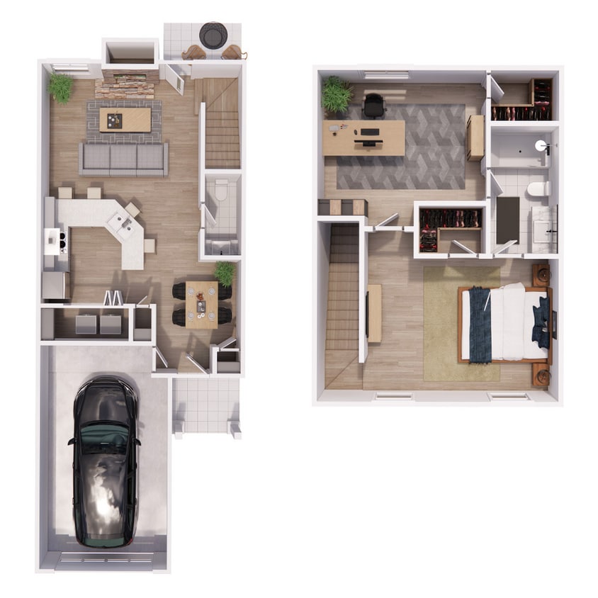 a3-1br-1.5ba-943sqft-Castle Hills.jpg - REEP RENO 1 CAR GARAGE