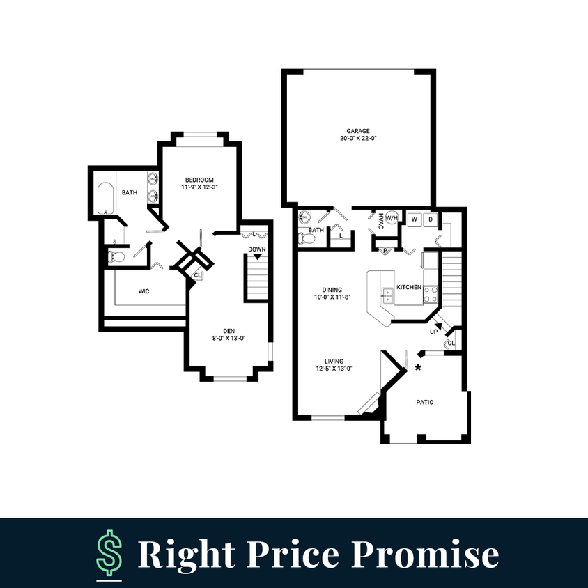 Floor Plan - Huron Townhome