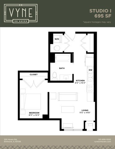 Final - Vyne On Haven - Floor Plans - STUDIO I - ADAPTABLE - STUDIO - I