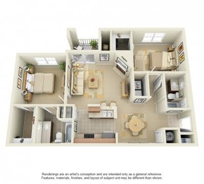 Two Bedroom (B2) - B2B