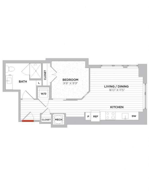 Floor Plan - Studio-S03 East