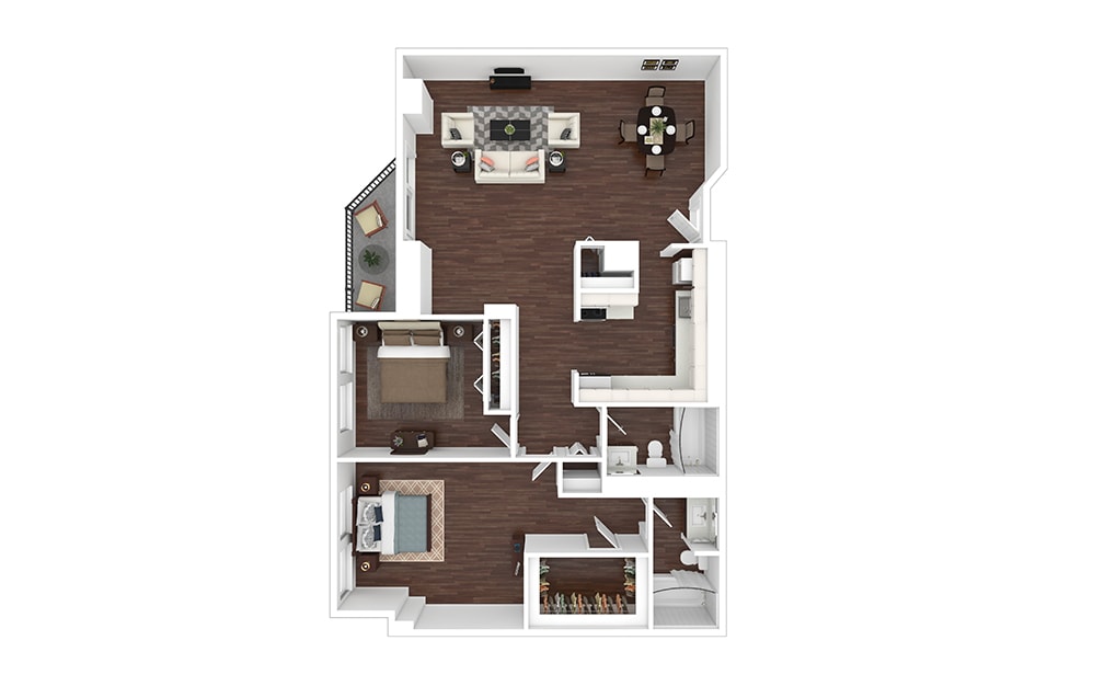 Floor Plan - B12 - Renovated