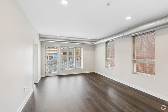 2BR, 2BA - 1,213SF - Living Room - The Square on Butler