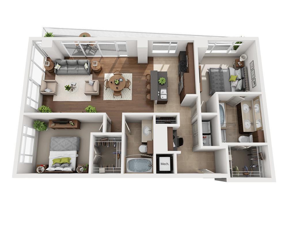 Floor Plan - Plan P3 (P-B2F)