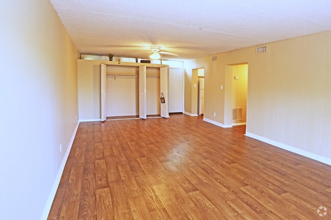 One Bedroom Walk Down Living Room - The Hammond Apartments