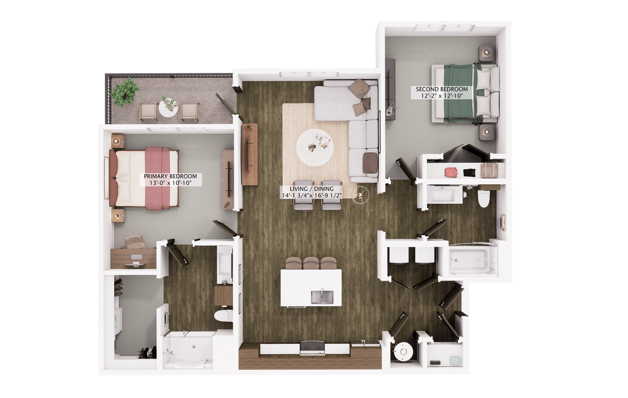Floor Plan - Halstead (B2)