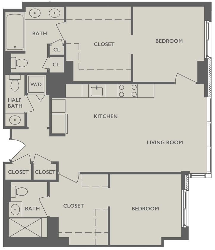Floor Plan - Two Bedroom C