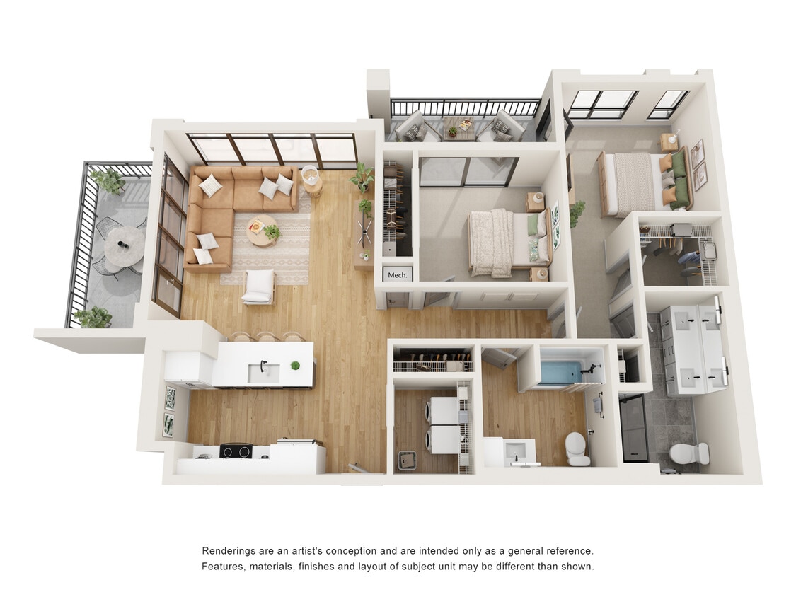 2/2 C - Two Bedroom - Rembrandt