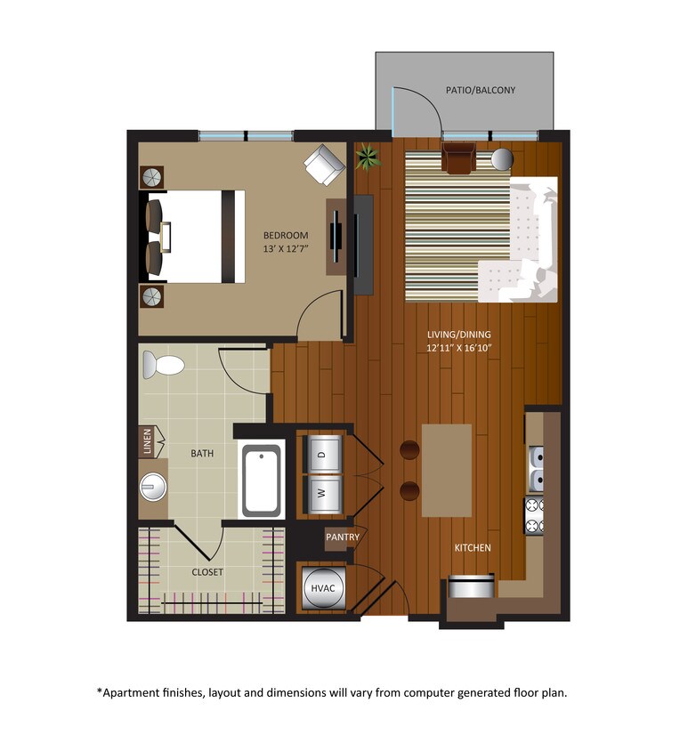 Floor Plan - A3-A Accessible Unit