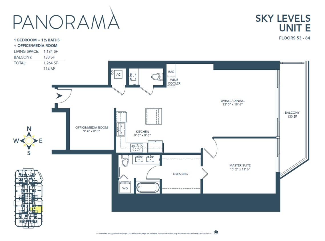 Floor Plan - E  Line - Sky Level
