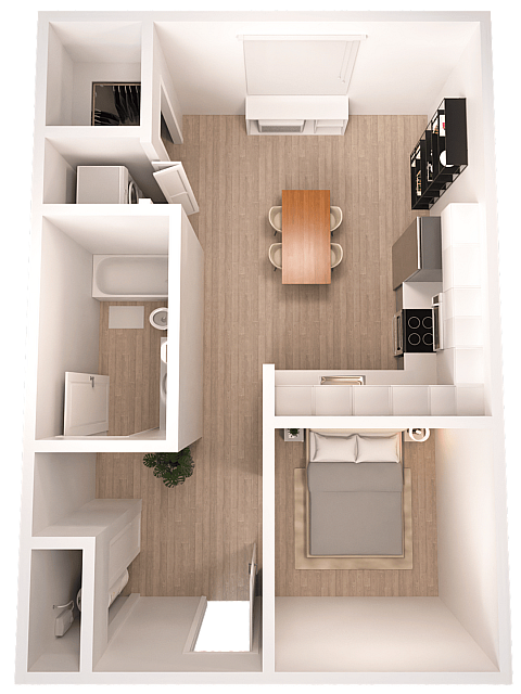 The Executive | Studio | 504+ Square Feet - The Executive