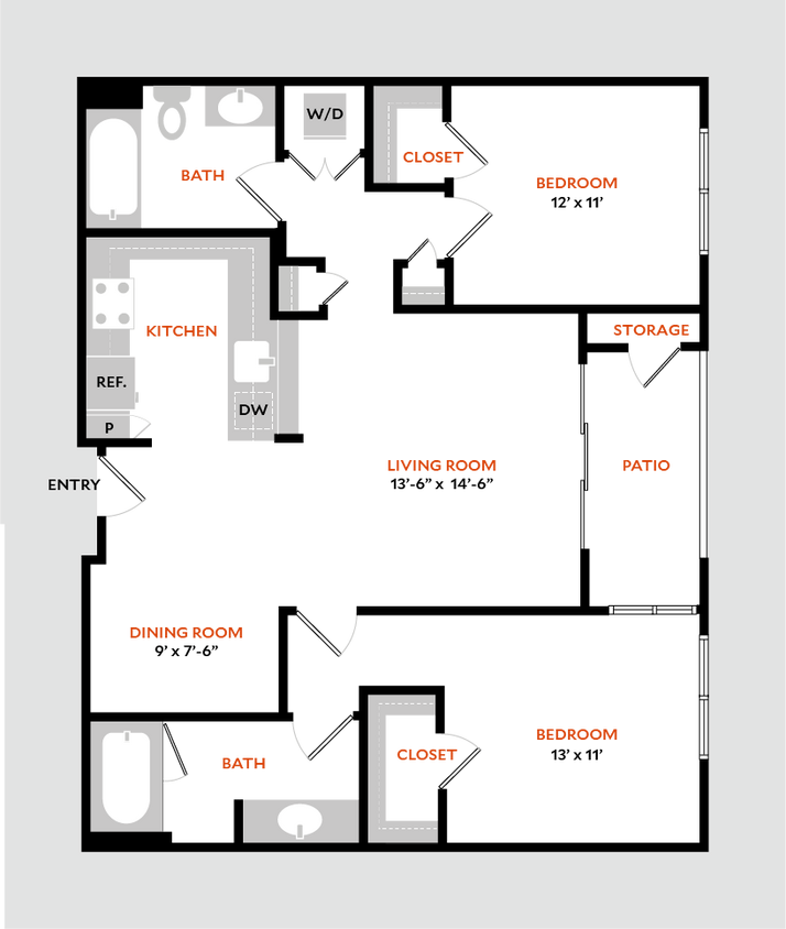 Floor Plan - Plan 2B
