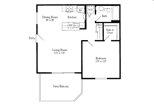 1BR/1BA - Bermuda