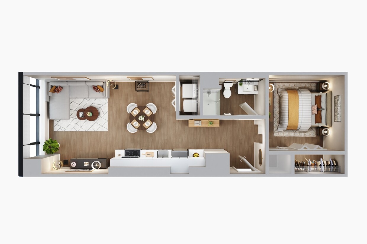Floor Plan - Ferrara Flats E