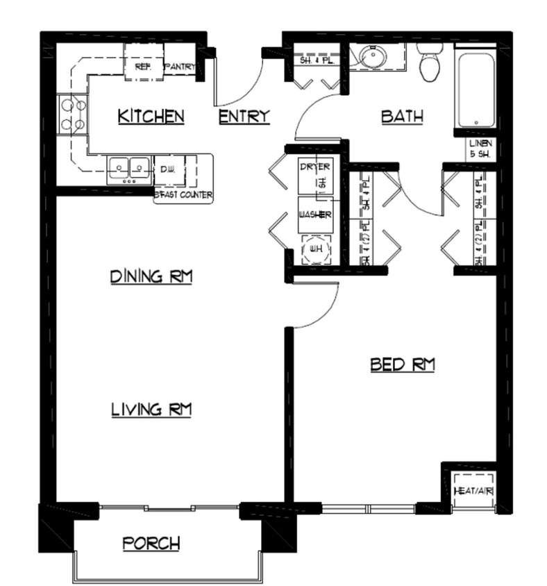 Floor Plan - B2 - 1X1
