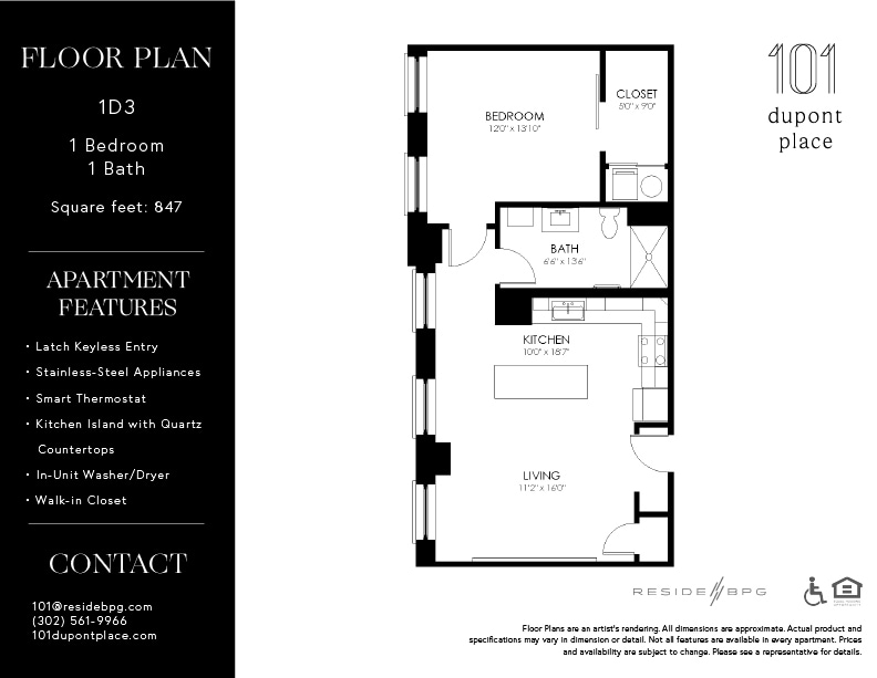 Floor Plan - 1D3