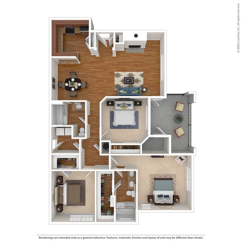 Floor Plan - 3 Bed 2 Bath 1-car Garage 1500 SqFt (1362 Net)