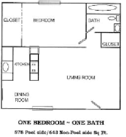 1BR/1BA - 645 SQ FT 1BR/1BA  Modern Casitas Ground Floor