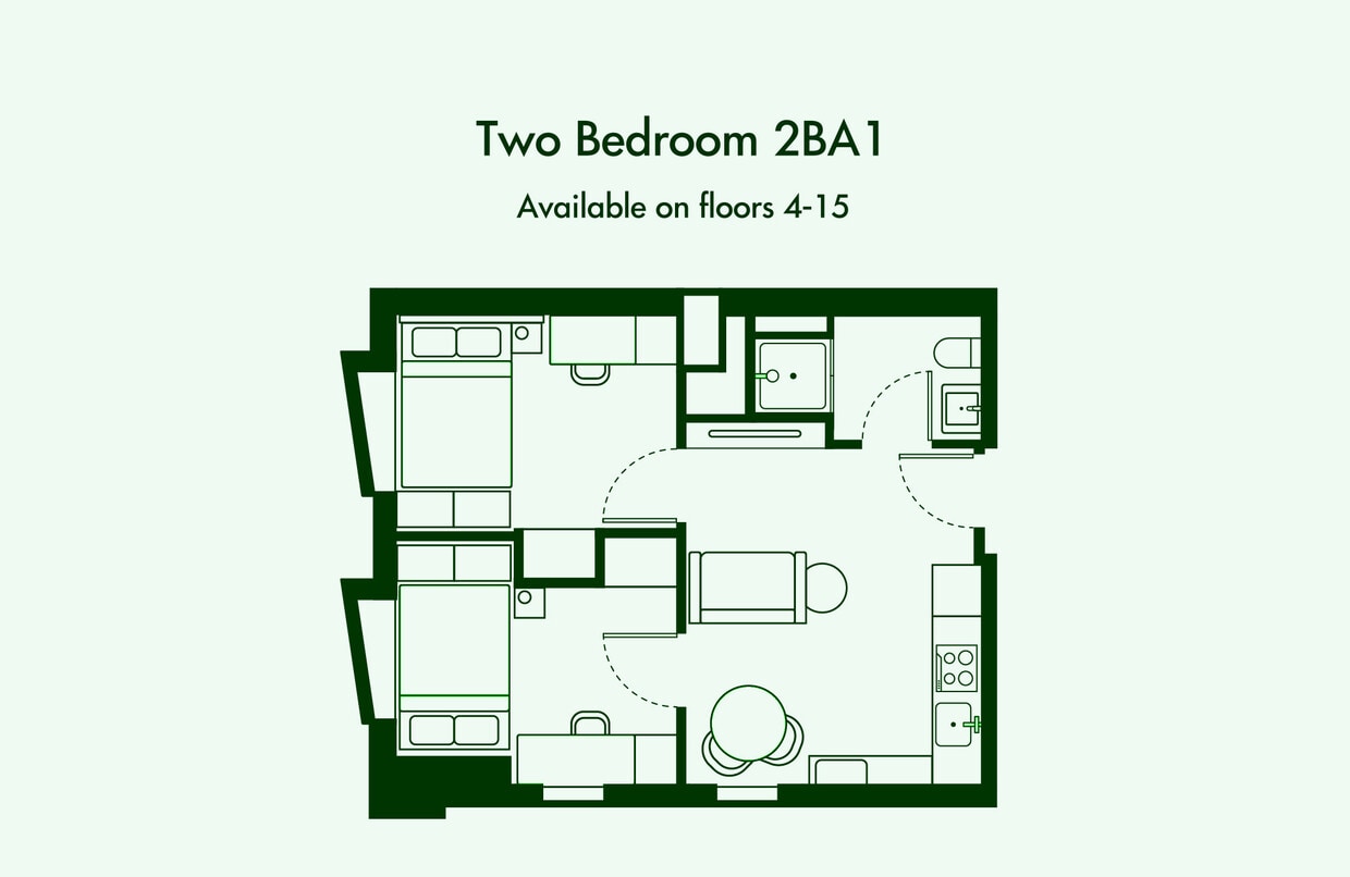 Two bed (2BA1M) - Two Bed (2BA1M)