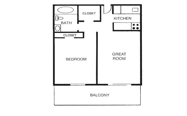 C - 1B - 1 Bedroom