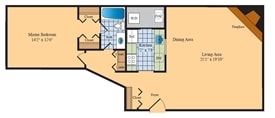 1BR/1BA 965 - A1A