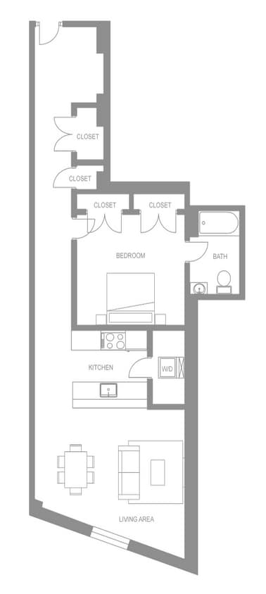 Floor Plan - Montesino One Bedroom C
