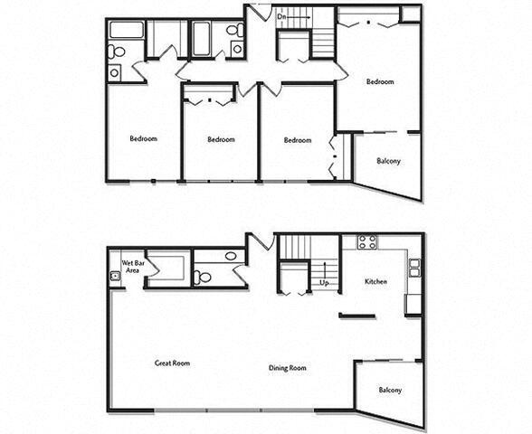 Floor Plan - 4A Penthouse w/ Balcony Renovation 2