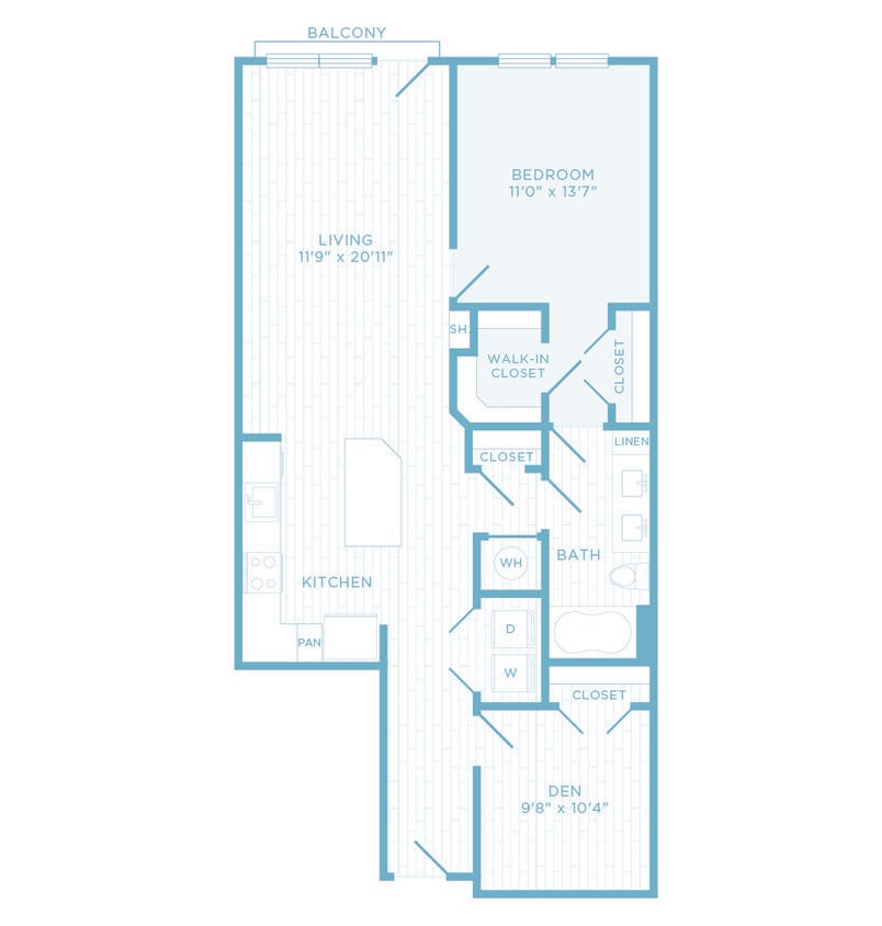 Floor Plan - A1U + Den