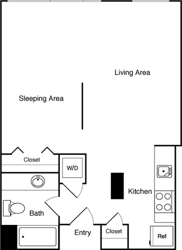 Floor Plan - Studio 221, 321 SE