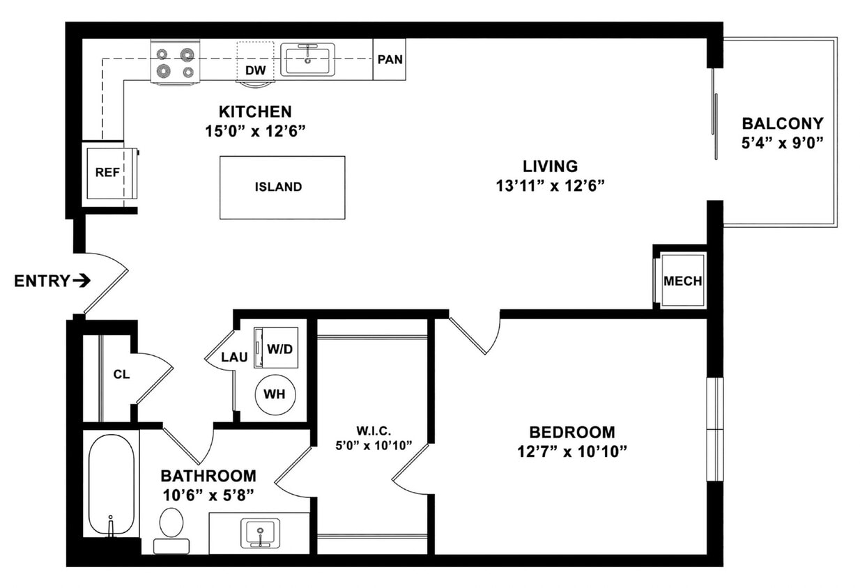 A3 Floor plan W Dimensions - A3