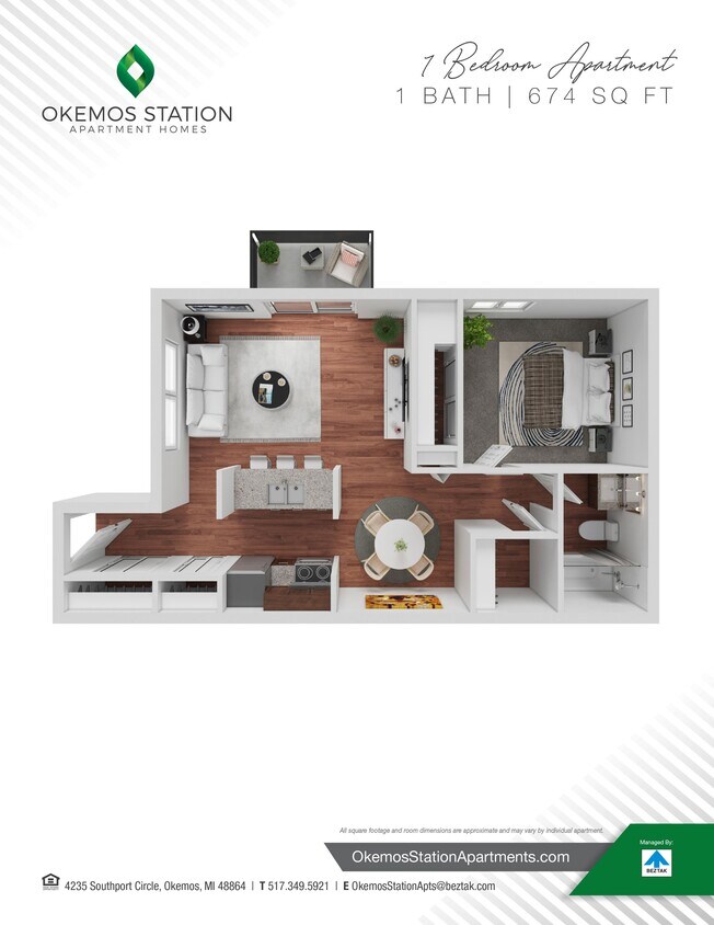 Floor Plan - 1 Bedroom 
