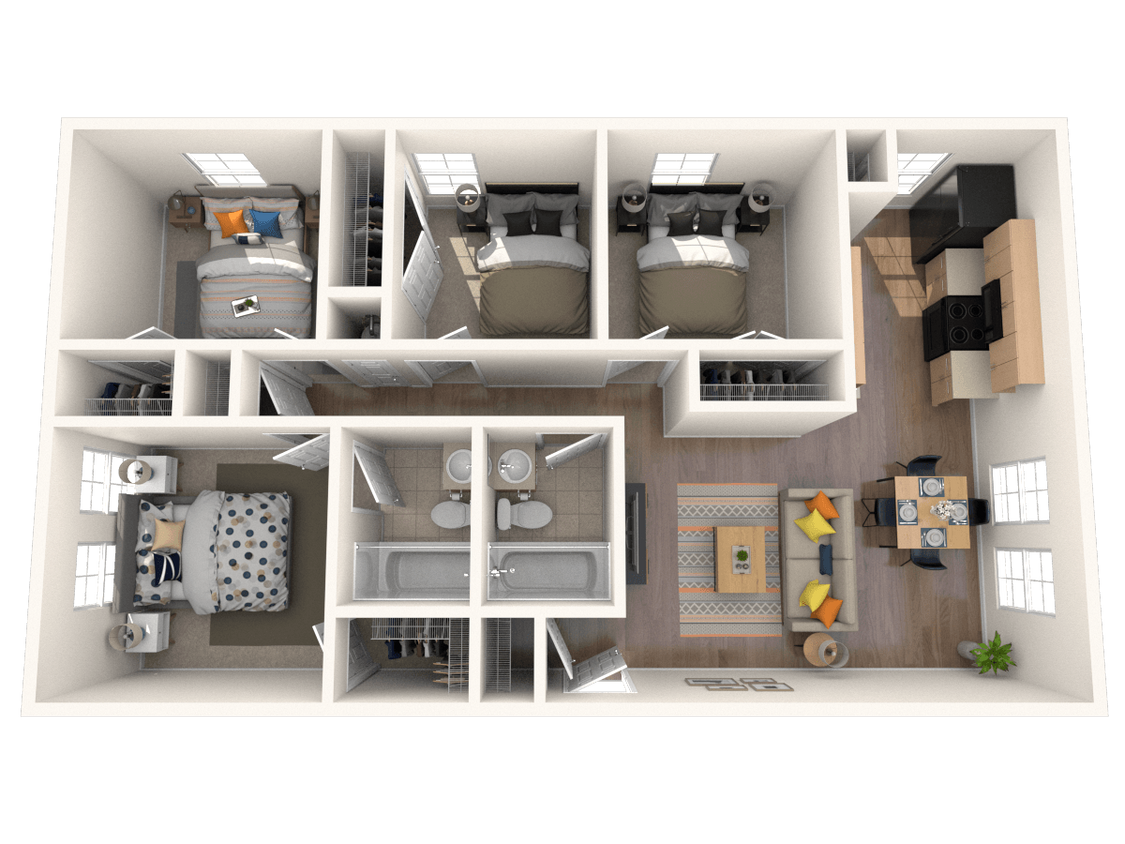 Floor Plan - Four Bedroom