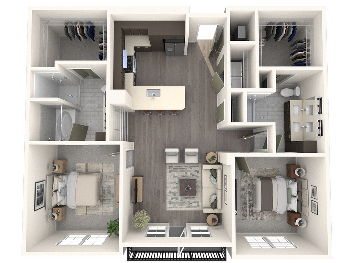 Canal 1535 Floor Plan B2 - B2