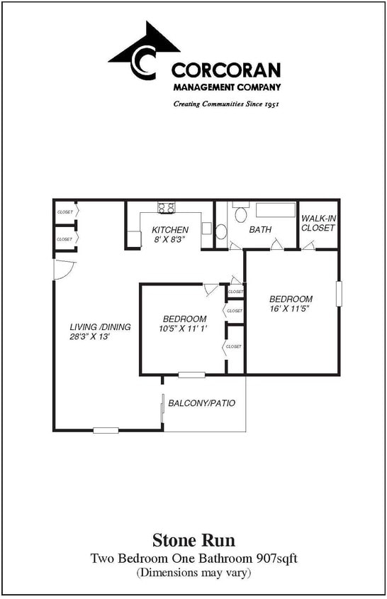 2BR/1BA - Two Bedroom One Bath