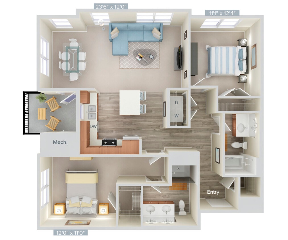 Floor Plan - B2-1161-6410