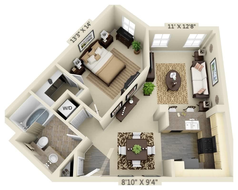 Floor Plan - the Sauvignon (A1C)