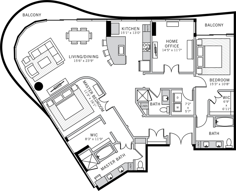 Floor Plan - Penthouse Suite 7